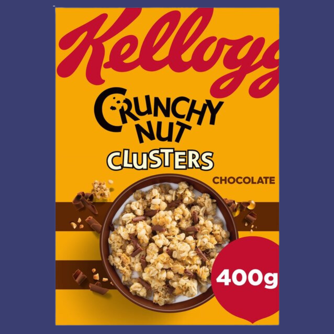 Kellogg's Crunchy Nut Clusters Chocolate Breakfast Cereal - 400g